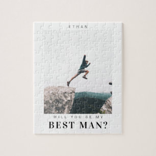 Puzzle Serez-vous mon meilleur homme minimaliste photo mo