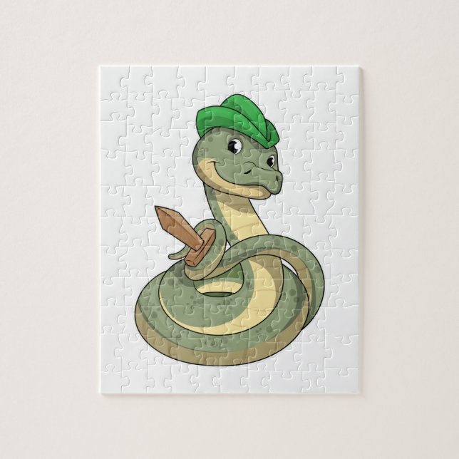 Puzzle Serpent avec épée (Vertical)
