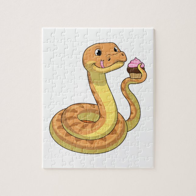 Puzzle Serpent avec muffin (Vertical)