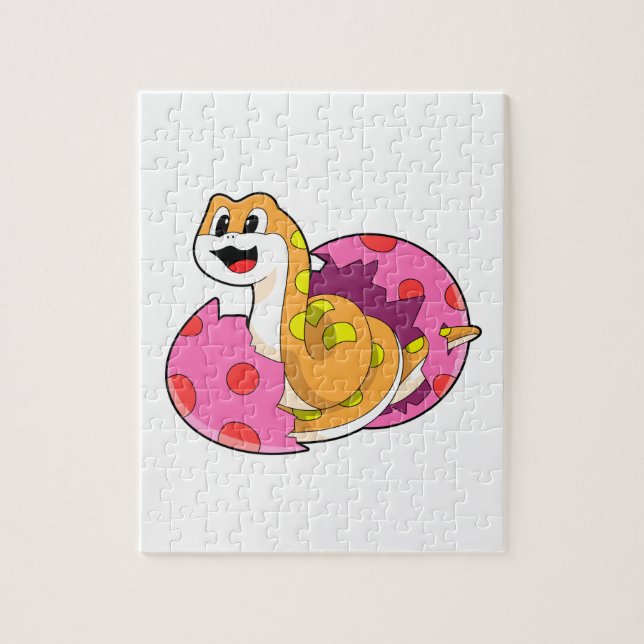 Puzzle Serpent avec oeuf (Vertical)