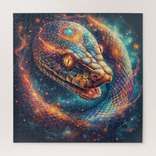 Puzzle Serpent Cosmique aux Écailles Brillantes