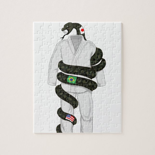 Puzzle Serpent de Jiu Jitsu de Brésilien (Vertical)