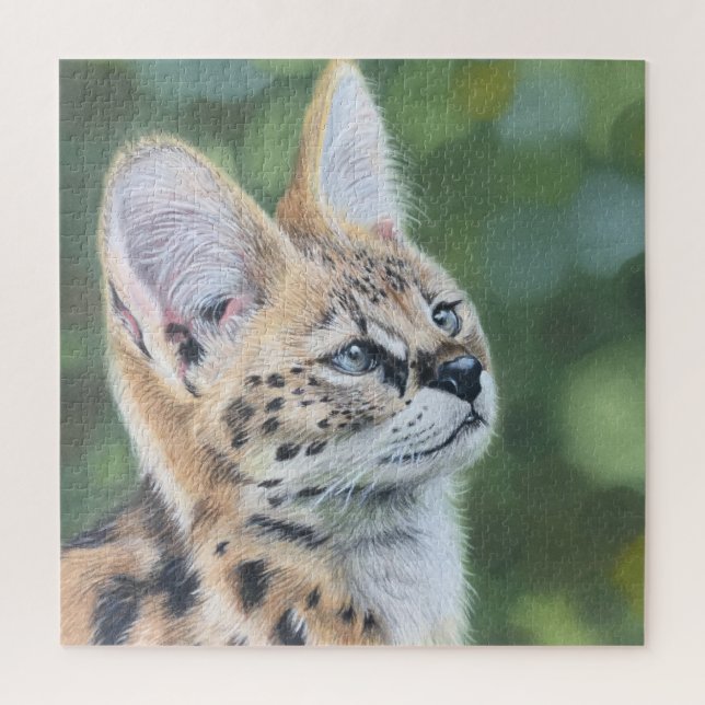 Puzzle Serval sucré (Vertical)