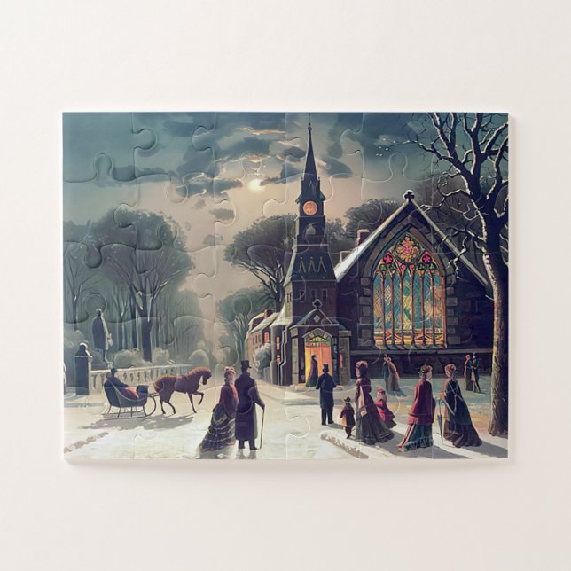 Puzzle Service De Réveillon De Noël J Hoover Et Son 1878 (Horizontal)