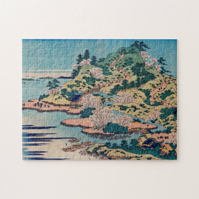 Puzzle Sesshu Ajigawaguchi Tenposan par Katsushika Hokusa (Horizontal)