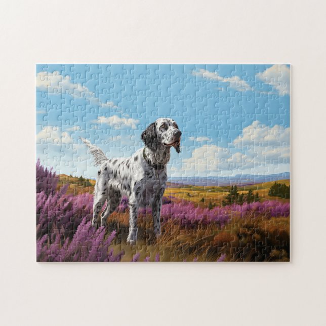 Puzzle Setter anglais sur la mare (Horizontal)