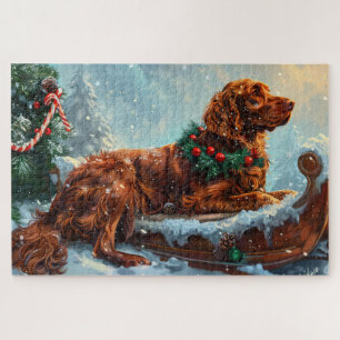 Puzzle Setter Rouge Irlandais Noël Fête