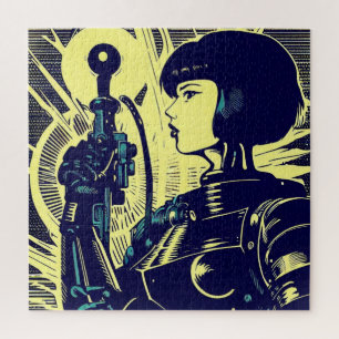 Puzzle SF Anime Héros - Gravure sur bois (3)