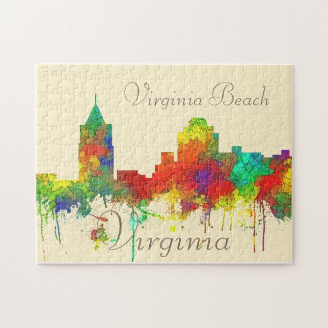 Puzzle SG d'horizon de Virginia Beach Viginia (Horizontal)