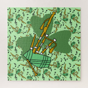 Puzzle Shamrock Bagpipe
