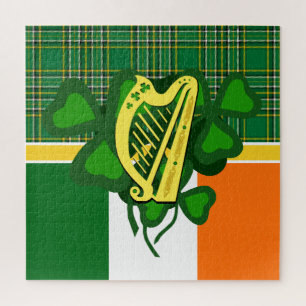 Puzzle Shamrock irlandais/drapeau national irlandais