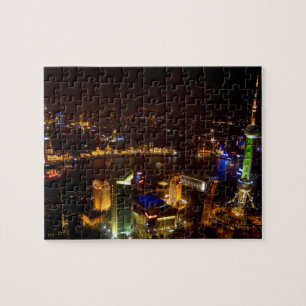 Puzzle Shanghai Chine merveilleuse horizon avec la modern