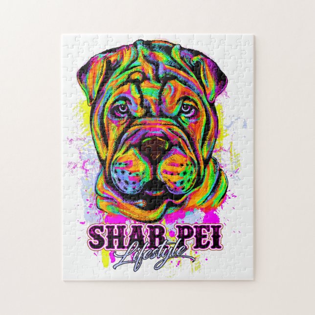 Puzzle Shar Pei Chien Chien Chien Chien Lifestyle   (Vertical)
