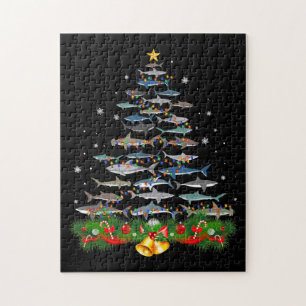 Puzzle Shark Christmas Tree Shark Amateurs Cadeaux Hommes