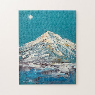 Puzzle Shasta Moon Abstrait Mountain Lake et Moon