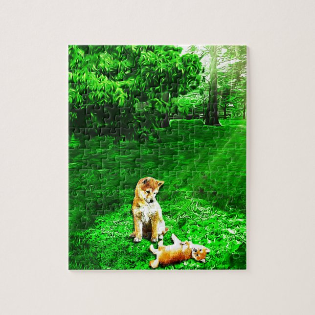 Puzzle Shiba Inu (Vertical)