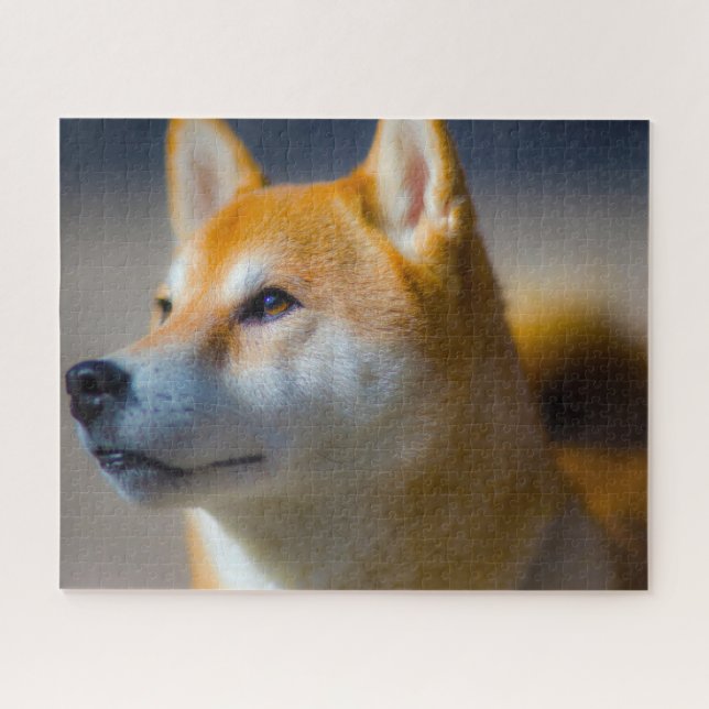 Puzzle Shiba Inu Dog Jigsaws. (Horizontal)