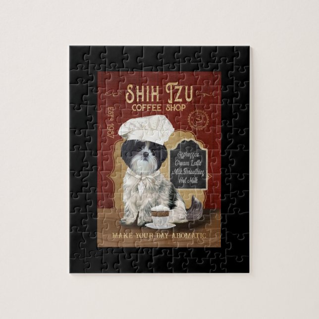 Puzzle Shih Tzu Chien Café (Vertical)