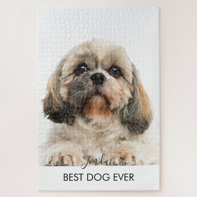 Puzzle Shih Tzu Pet Dog Photo personnalisée (Vertical)