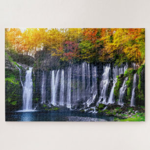 Puzzle Shiraito Waterfall Japan Travel National Park Fall