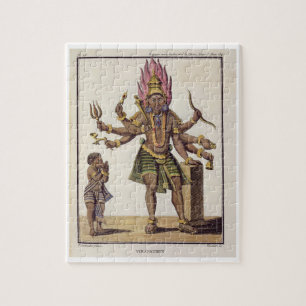Puzzle Shiva comme Virapatren, seigneur avec le mal mal