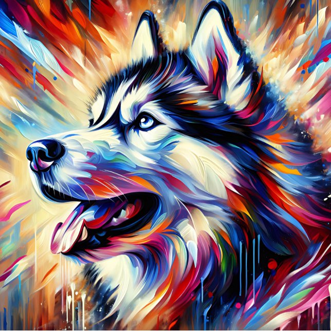 Puzzle Sibérie Husky Acrylique | Coloré | Vibrant (Créateur téléchargé)