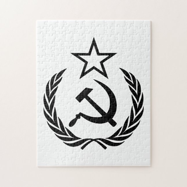 Puzzle Sickle And Hammer, USSR, CCCP, Communism (Vertical)