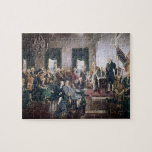 Puzzle Signature de la constitution par la casse-tête de