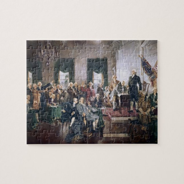 Puzzle Signature de la constitution par la casse-tête de (Horizontal)