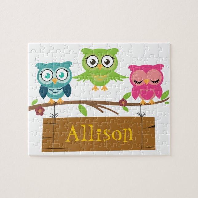 Puzzle Signe de nom personnalisé pour les enfants (Horizontal)
