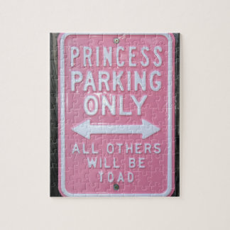 Puzzle Signe drôle de princesse Parking Only