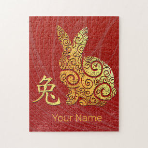 Puzzle Signe du zodiaque chinois du lapin Horoscope Const