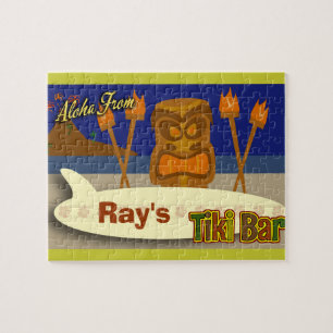 Puzzle Signe fait sur commande de barre de Tiki
