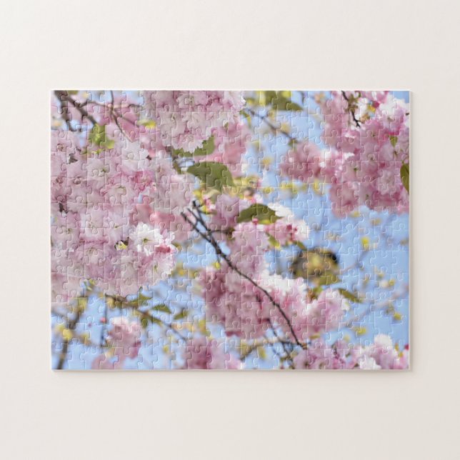 Puzzle Signes de printemps Pink Cherry Blossom Tree Natur (Horizontal)