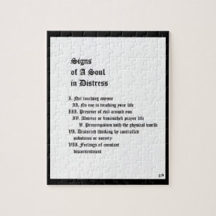 Puzzle Signes d'une âme en détresse