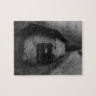 Puzzle silencieux noir et blanc de peinture à