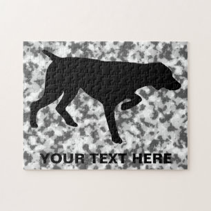 Puzzle Silhouette allemande d'indicateur aux cheveux