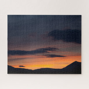Puzzle Silhouette du coucher du soleil