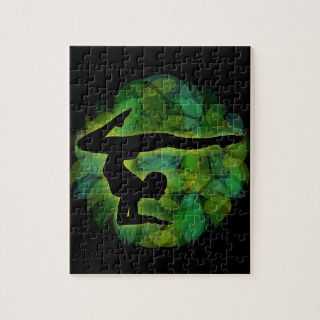 Puzzle Silhouette d'une personne faisant la gymnastique (Vertical)