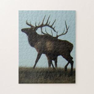 Puzzle Silhouette E14 Bull Elk