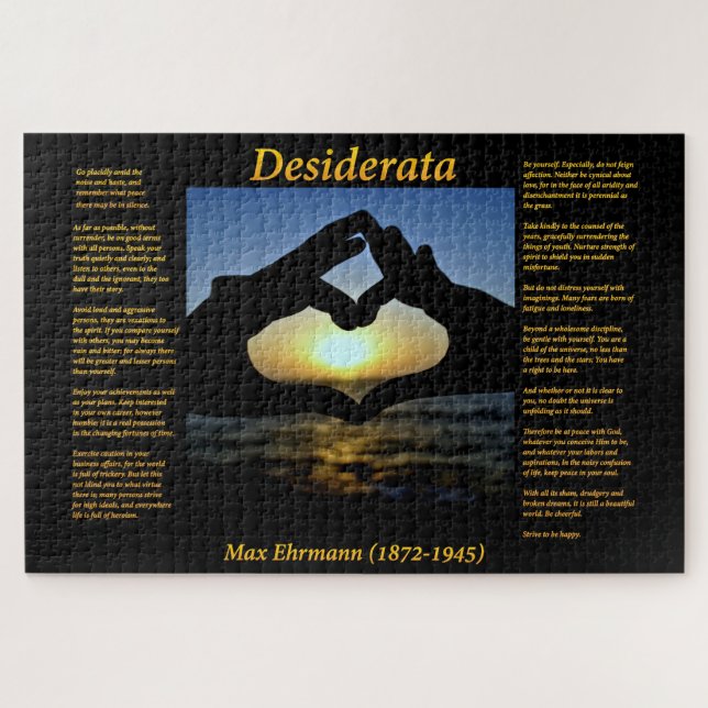 Puzzle Silhouette with them make a heart (Horizontal)