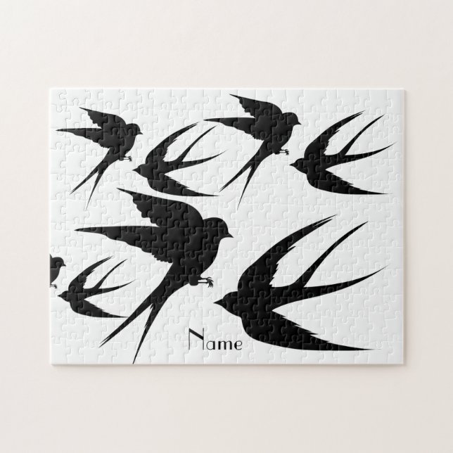 Puzzle Silhouettes d'oiseaux hirondelles Thunder_Cove (Horizontal)