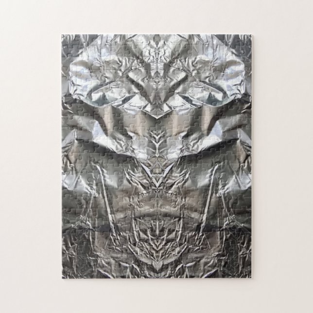 Puzzle Silver Cyborg - by ID AD Art Gabi Zapf (Vertical)
