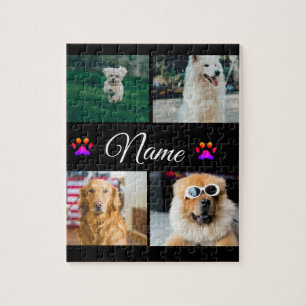 Puzzle Simple coloré animal ajouter nom photo collage