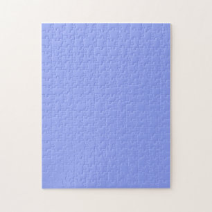Puzzle simple couleur solide simple personnalisé bleu pas
