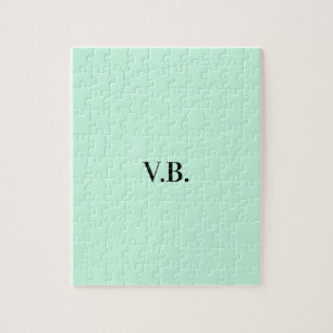 Puzzle Simple couleur unie ajouter nom texte monogramme