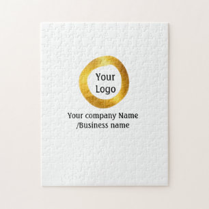 Puzzle simple minimum ajouter votre logo or site web soci