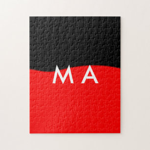 Puzzle Simple monogramme ajouter votre nom lettre man min