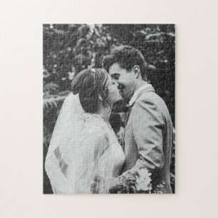 Puzzle Simple Photo de Nouveaux Mariés Couple