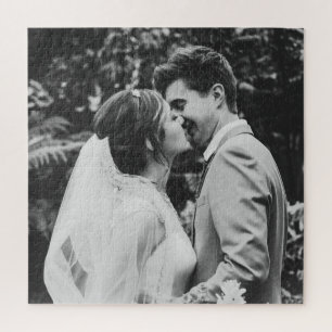 Puzzle Simple Photo de Nouveaux Mariés Couple
